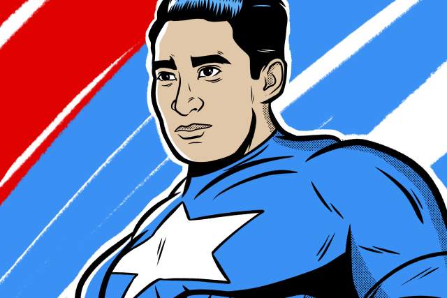 Alonso S. Perales as Captain America