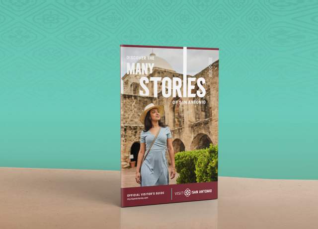 Graphic of Visitor's Guide standing up.