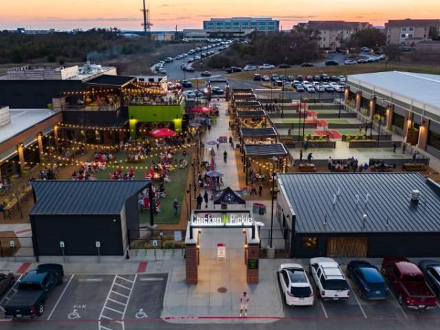 Overhead shot of Chicken N Pickle