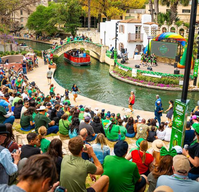 San Antonio St. Patrick's River Parade & Celebration at the Arneson River Theatre