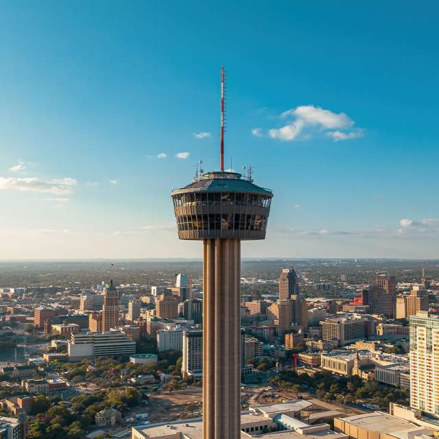 Tower of the Americas above the San Antonio skyline