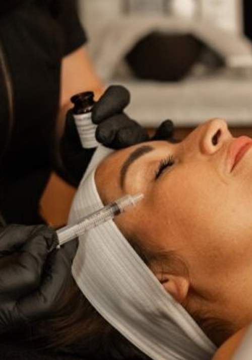 Woman at a spa