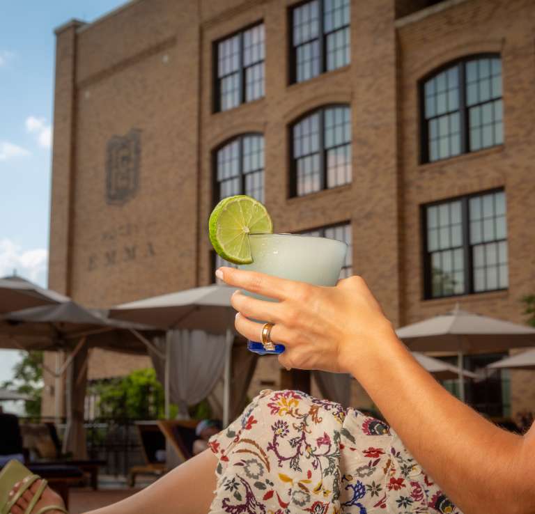 Woman hand holding cool drink
