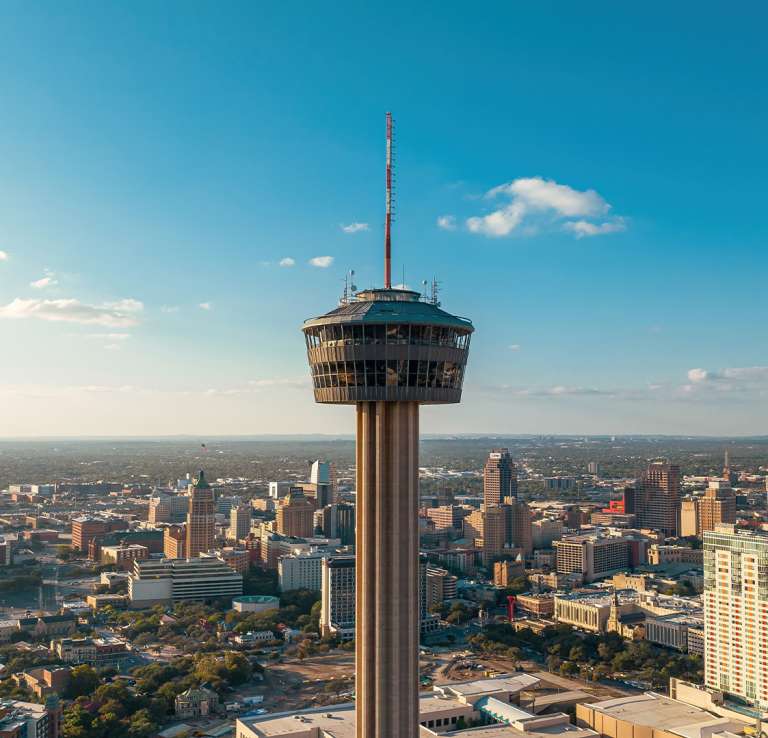 Tower of the Americas above the San Antonio skyline
