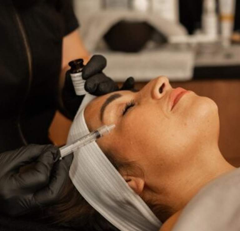 Woman at a spa