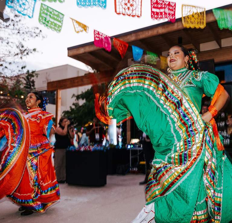 Folklorico Dancers at event in The Creamery