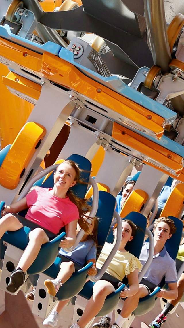 Barracuda Strike roller coaster at SeaWorld San Antonio.