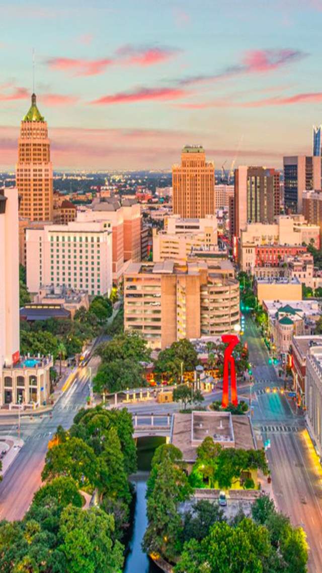 San Antonio Skyline at Sunset
