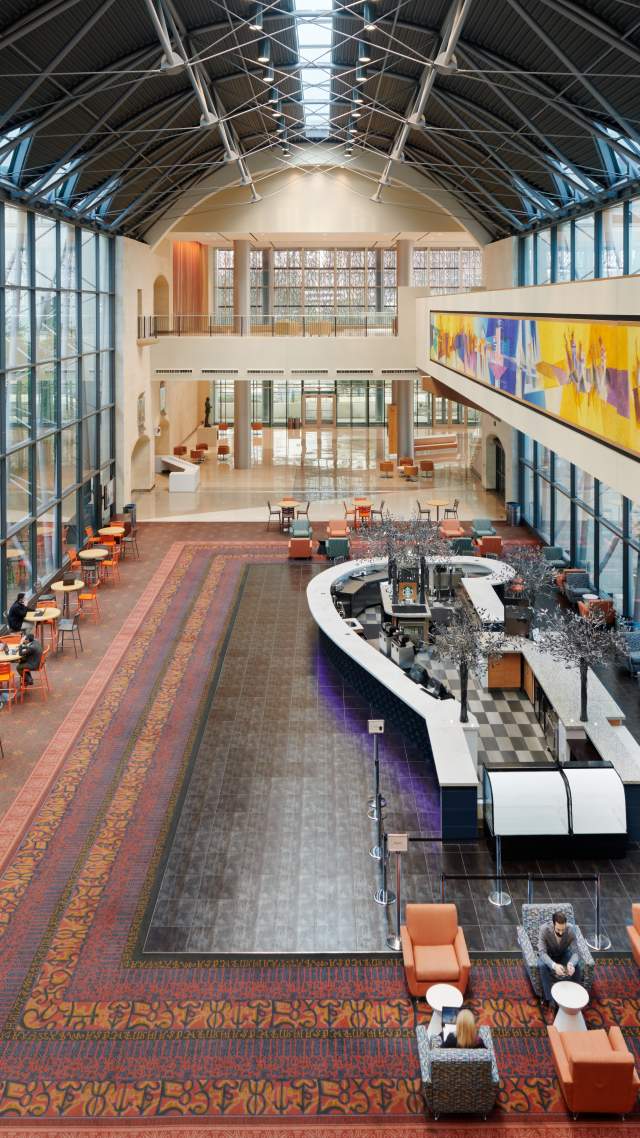 Overhead view of El Puente Wing in Henry B. Gonzalez Convention Center