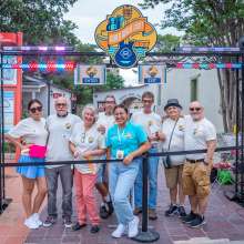 volunteers posing for photo