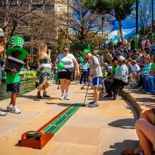 mini golf at river walk event