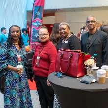 Group of attendees at conference