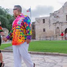 People at the Alamo