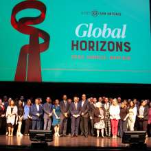 image of the whole team on stage