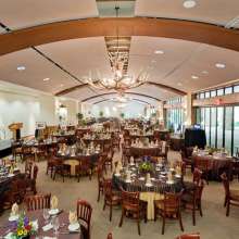 Convention center banquet room