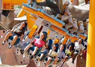 Barracuda Strike roller coaster at SeaWorld San Antonio.