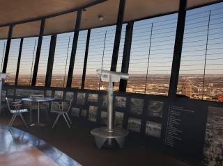 Observation deck overlooking San Antonio at Tower of the Americas.