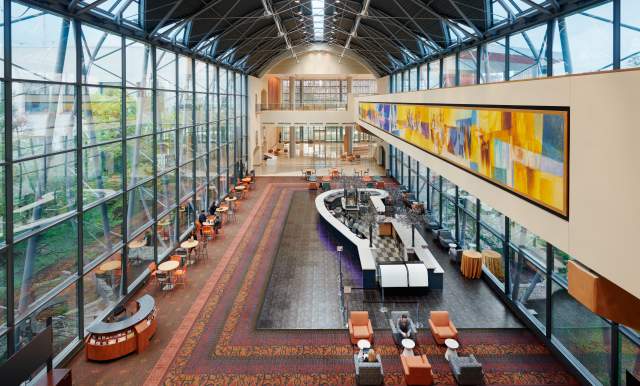 Overhead view of El Puente Wing in Henry B. Gonzalez Convention Center