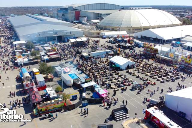 San Antonio Stock Show and Rodeo Overhead Shot