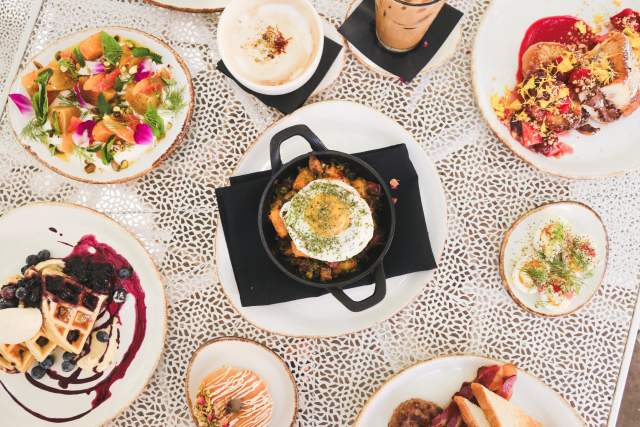 Jardin Brunch Food Spread