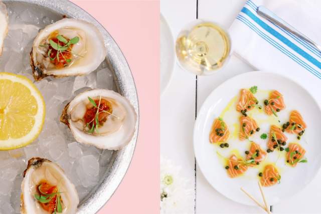 Seafood plates