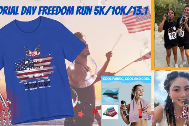 Memorial Day Freedom Run Graphic