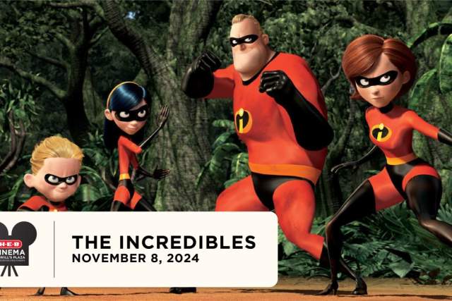 Graphic of the Incredibles at the Tobin Center