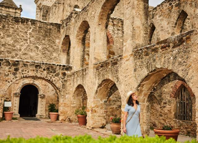 Woman at Mission San Jose