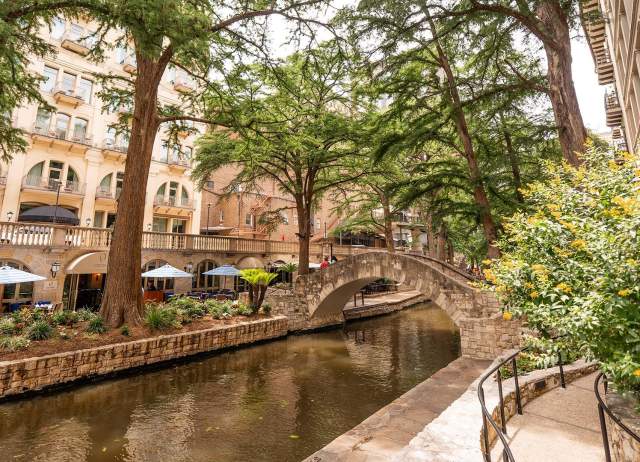 San Antonio River Walk with Selena Bridge