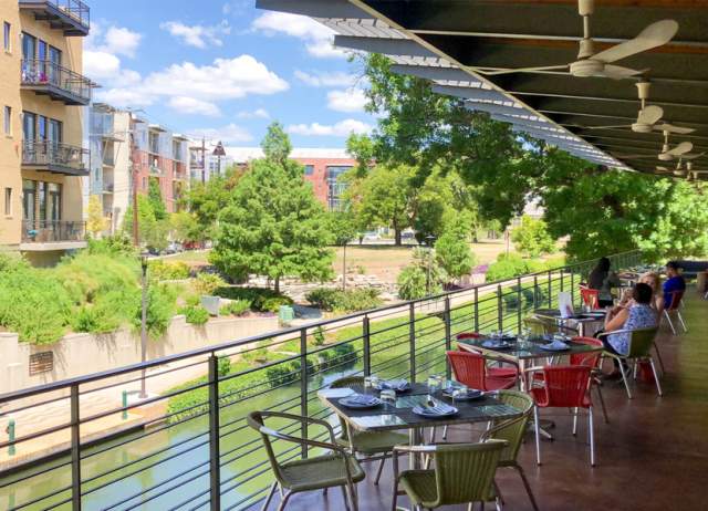 outdoor patio on River Walk
