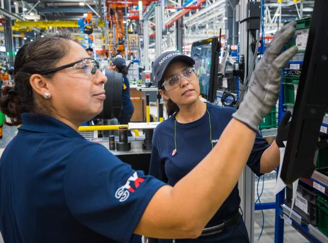 Women working in Navistar Manufacturing Plant