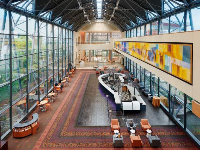 Overhead view of El Puente Wing in Henry B. Gonzalez Convention Center