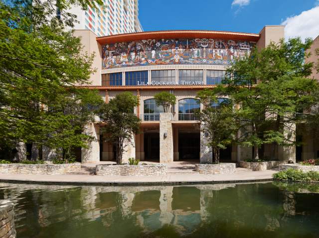 Exterior view of Lila Cockrell Theatre at Henry B. Gonzalez Convention Center