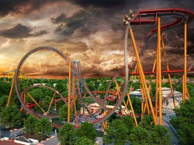 Six Flags Dr. Diabolical Roller Coaster