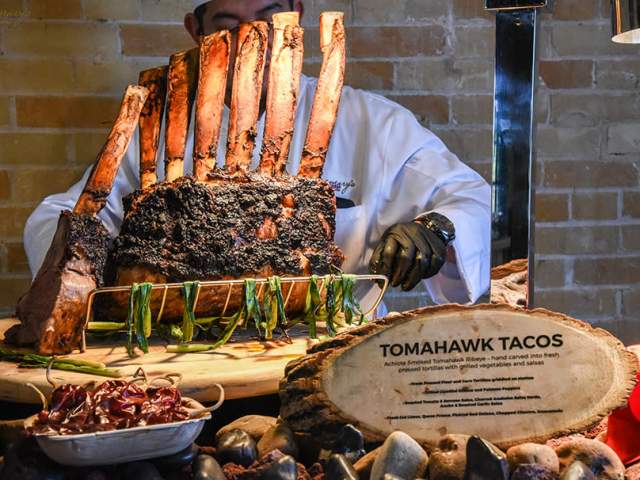 catering service for tomahawk tacos