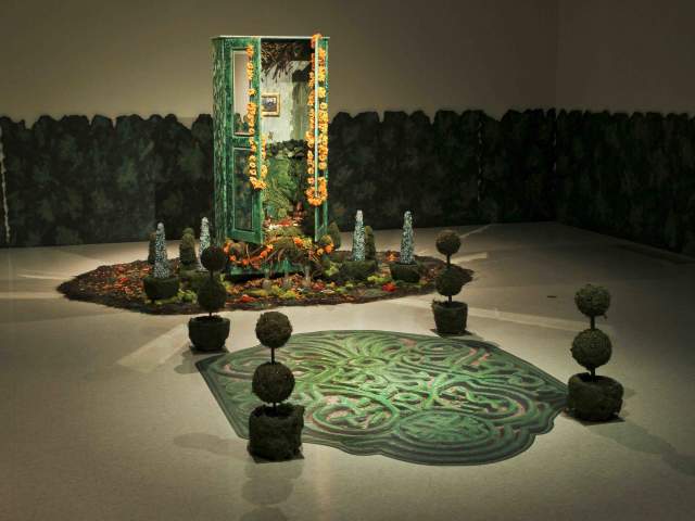 Exhibit sculpture on display