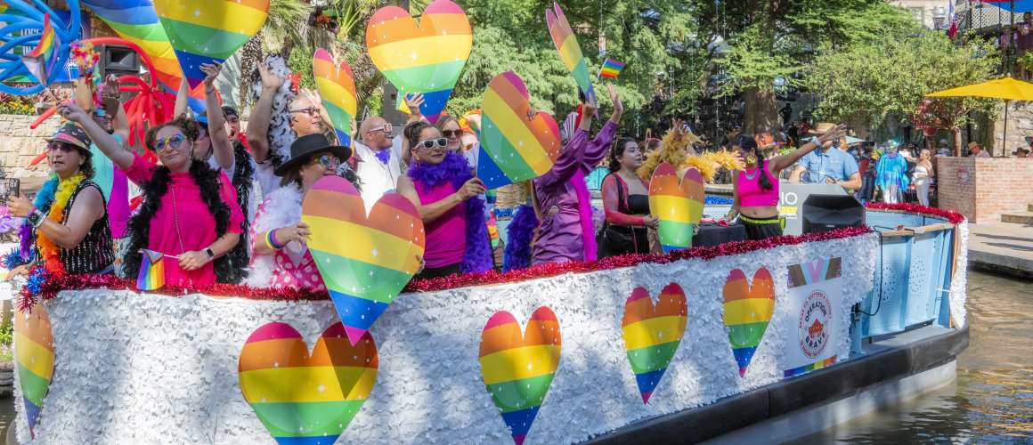 Pride Parade River Barge