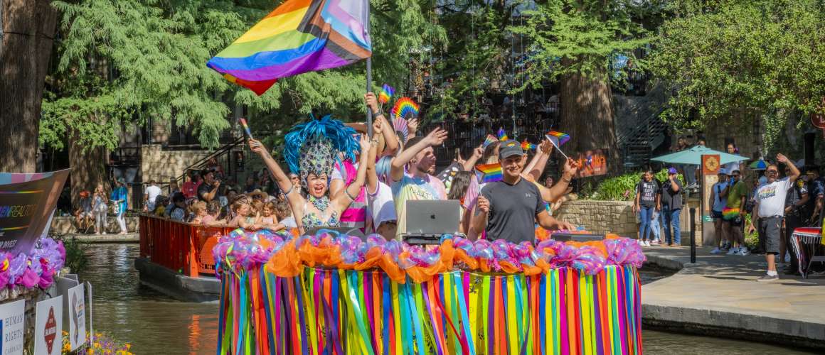 Pride Parade River Barge