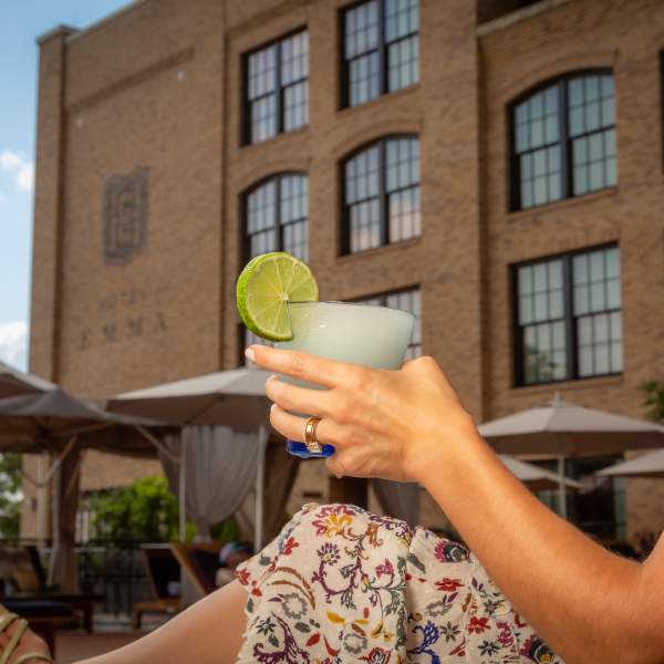 Woman hand holding cool drink