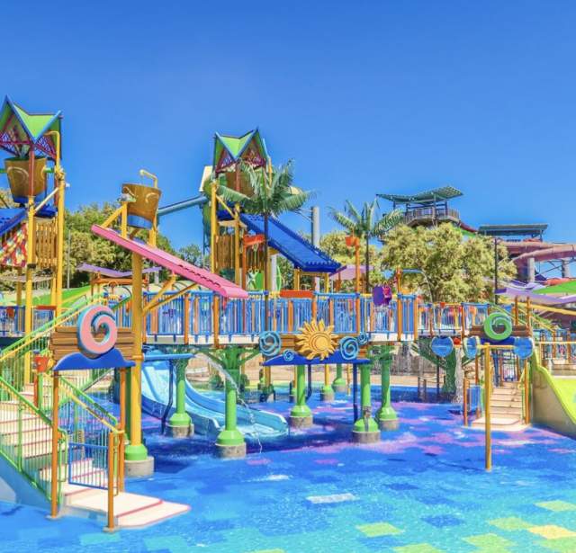 View of water area at Aquatica San Antonio