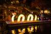 Dragon illumination on river barge