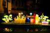 San Antonio Skyline recreation on river barge