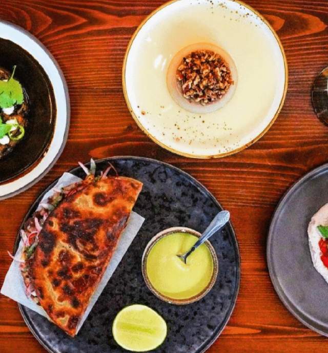 mexican food spread
