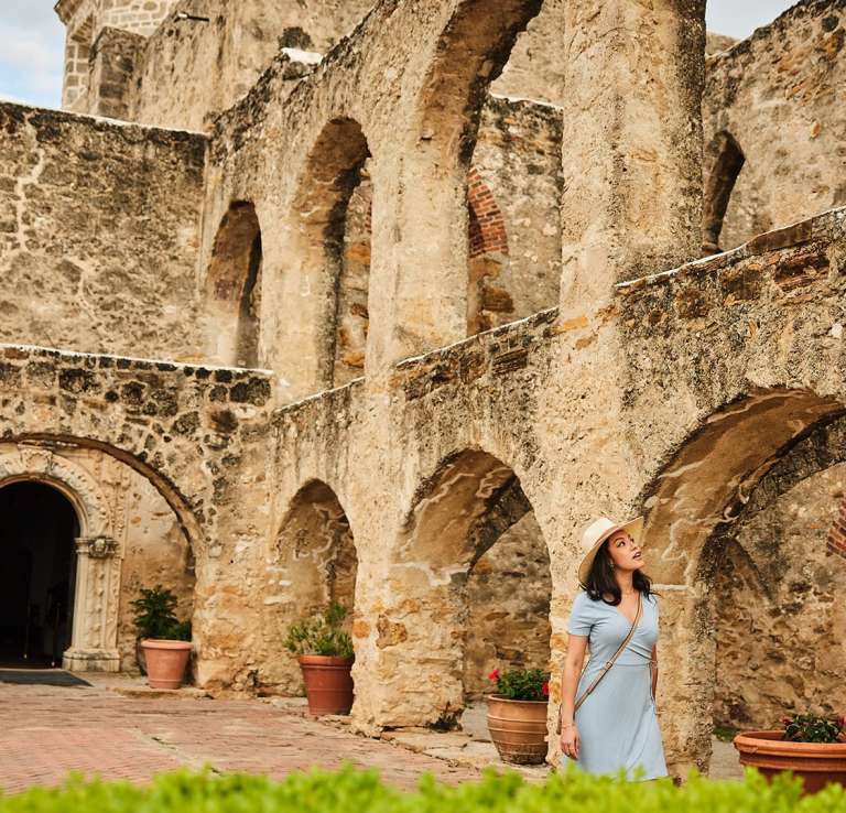 Woman at Mission San Jose