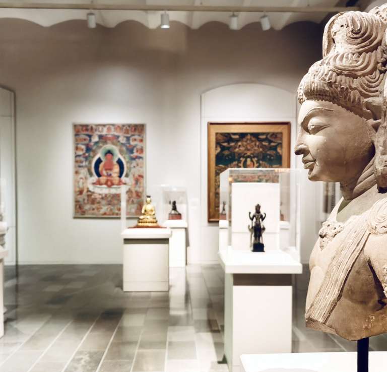 Art pieces at the San Antonio Museum of Art.