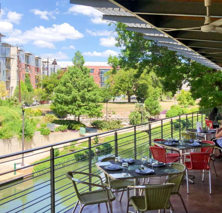 outdoor patio on River Walk