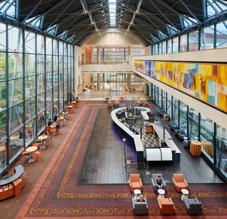 Overhead view of El Puente Wing in Henry B. Gonzalez Convention Center