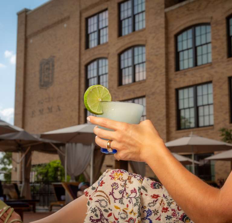 Woman hand holding cool drink