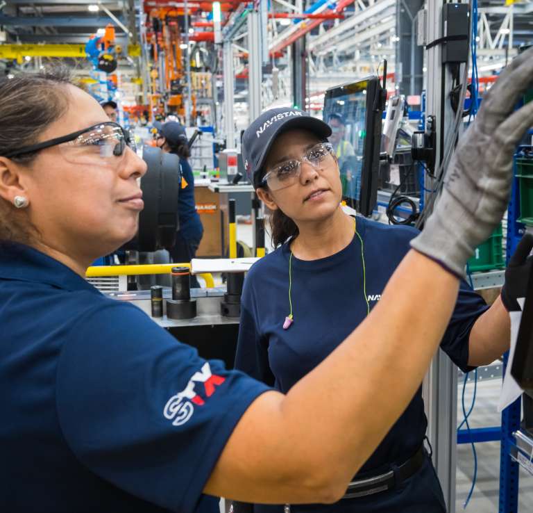 Women working in Navistar Manufacturing Plant