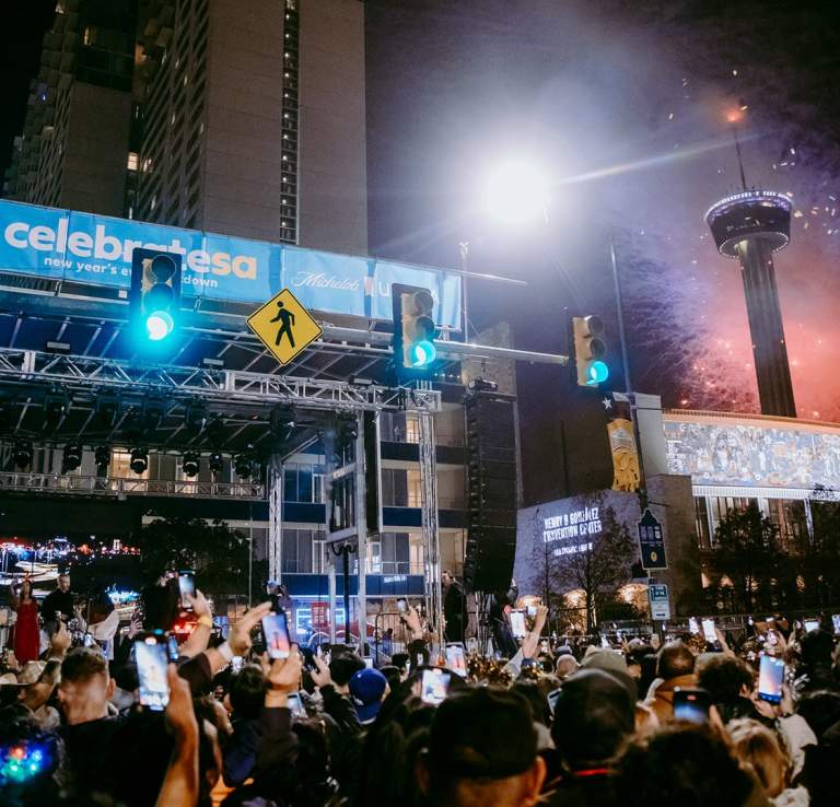 new years eve celebration in San Antonio Texas